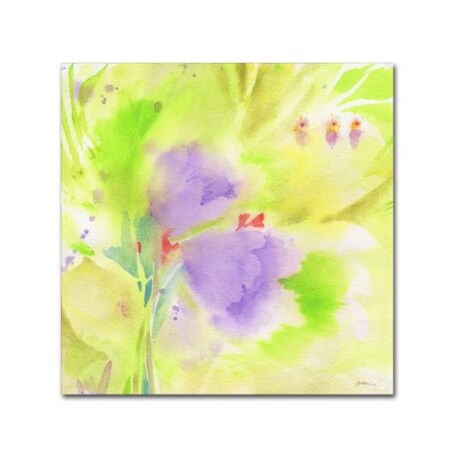 Sheila Golden 'Violet Duo' Canvas Art,35x35